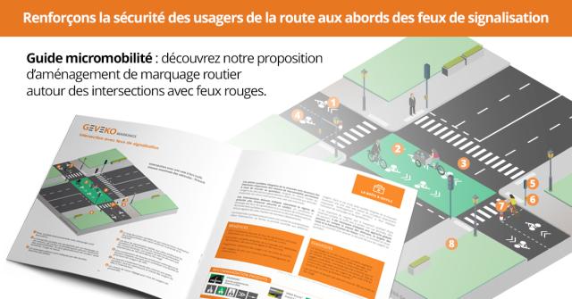 Marquage micromobilité pour la sécurisation des pistes cyclables