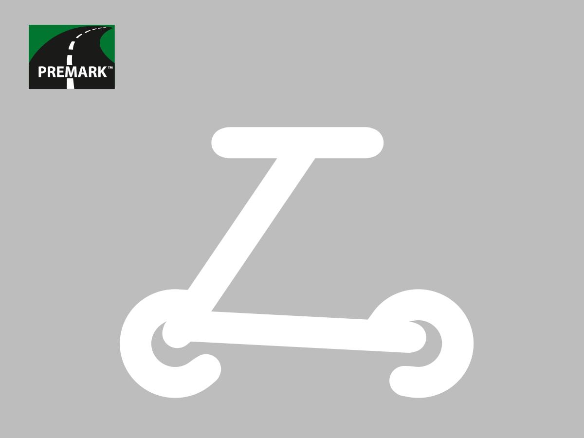 Symbole trotinette PREMARK™ blanc