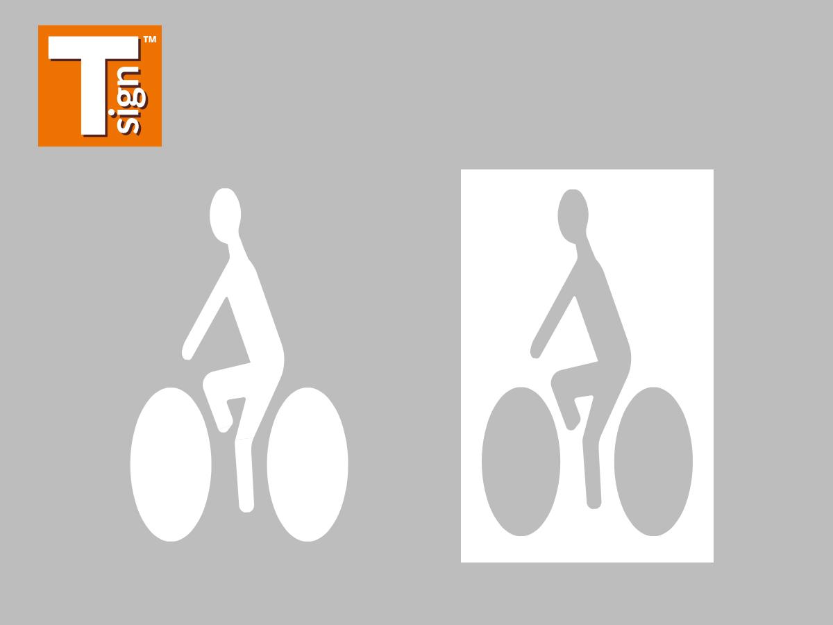 Homme à vélo T Sign™
