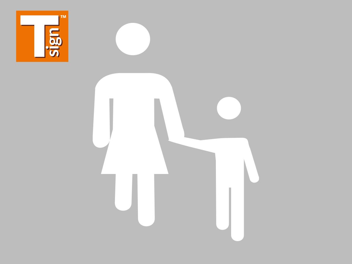 Symbole femme et enfant T Sign™