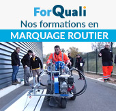 Nos formations FORQUALI en marquage routier