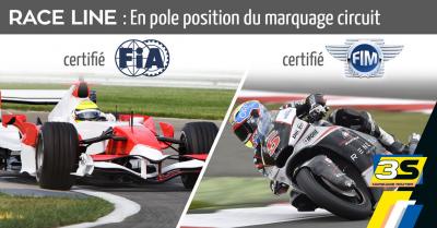 Race Line, peinture pour circuits auto-motos certifiée FIM et FIA