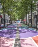 ECO COLOR Farbe für ein künstlerisches Projekt in Bercy (Paris)