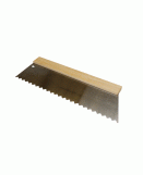 Spatule acier manche en bois largeur 420 mm lame dentée