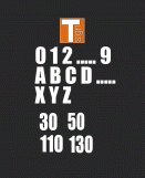 Thermoplastische T SIGN Zahlen und Buchstaben