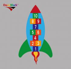 Marelle fusée 10 cases DecoMark™
