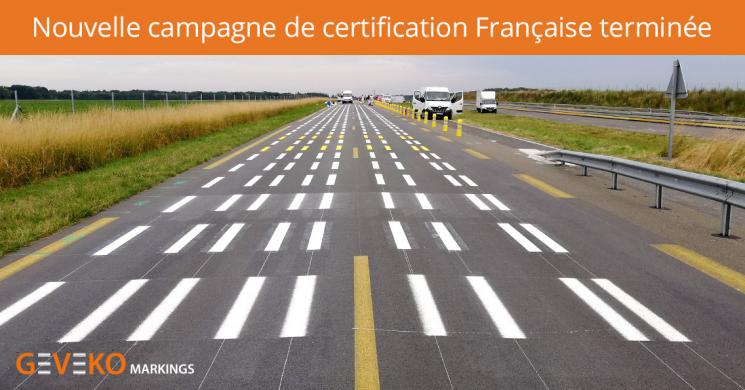 Nouvelle campagne de certification Française terminée !