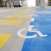 Peinture rétroréfléchissante HERMES pour symboles handicapées - Parking Costco (91)