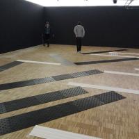 Bandes podotactiles et d'orientation pour utilisation scénographique - Centre George Pompidou (75)